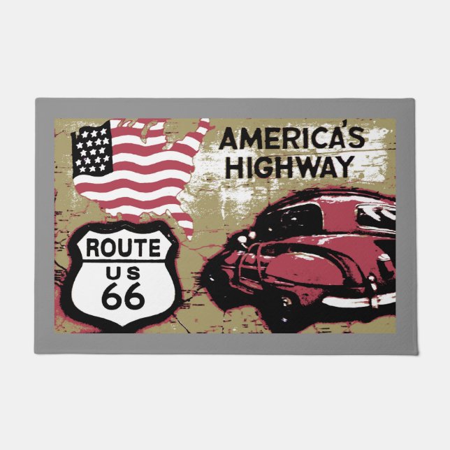 Route US 66 Doormat (Front)