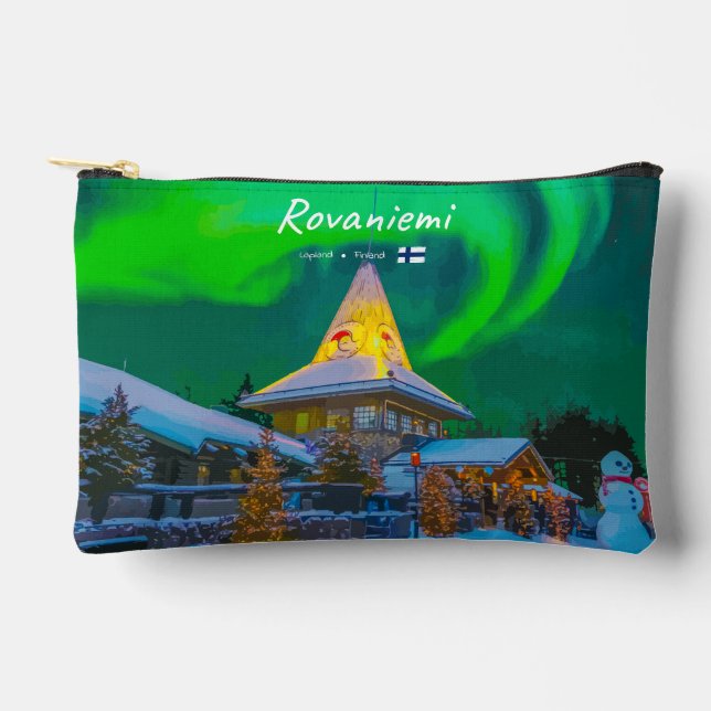 Rovaniemi, Finland - Magic Aurora  Accessory Pouch (Front)