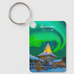 Rovaniemi, Finland - Magic Aurora Classic Key Ring