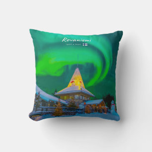 Rovaniemi, Finland - Magic Aurora Cushion