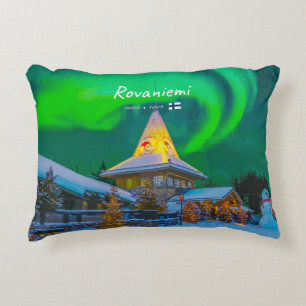 Rovaniemi, Finland - Magic Aurora Decorative Cushion