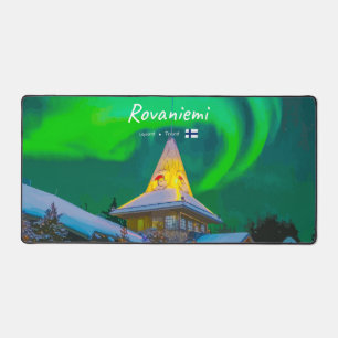 Rovaniemi, Finland - Magic Aurora Desk Mat