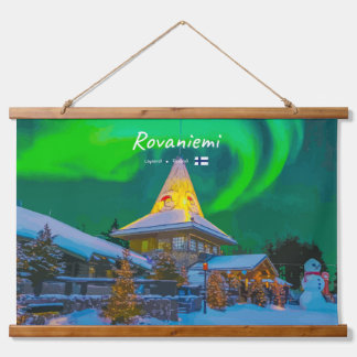 Rovaniemi, Finland - Magic Aurora Hanging Tapestry