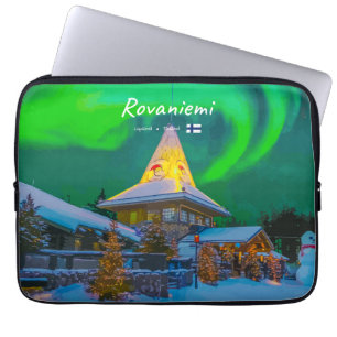Rovaniemi, Finland - Magic Aurora Laptop Sleeve