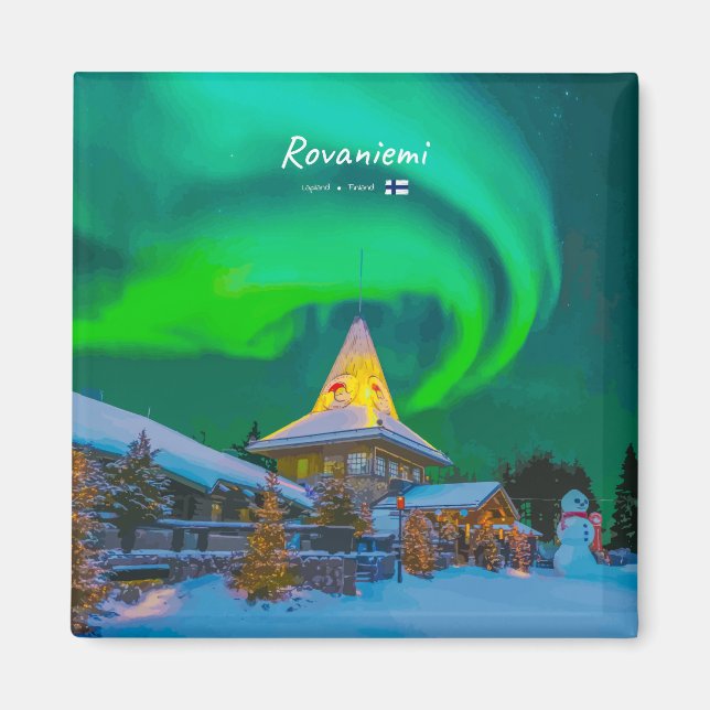 Rovaniemi, Finland - Magic Aurora  Magnet (Front)