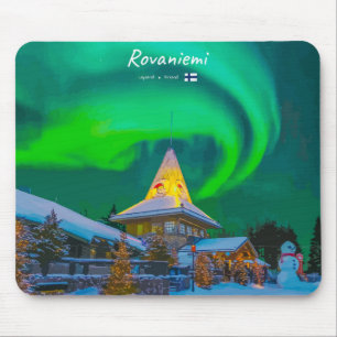 Rovaniemi, Finland - Magic Aurora  Mouse Pad
