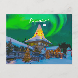 Rovaniemi, Finland - Magic Aurora Postcard