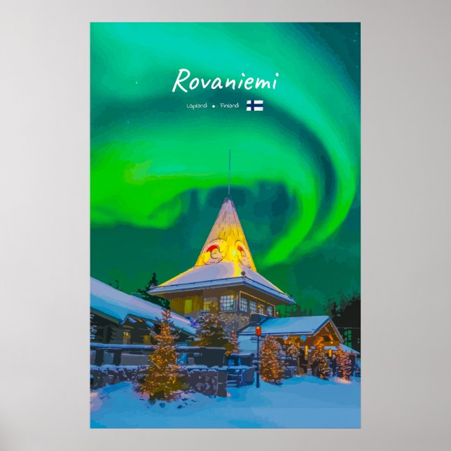 Rovaniemi, Finland - Magic Aurora  Poster (Front)
