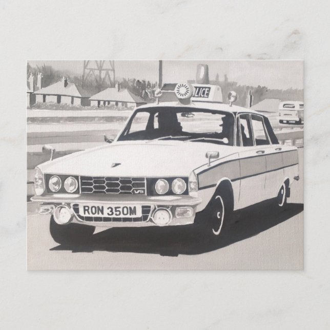 Rover P6 3500 V8 Postcard (Front)