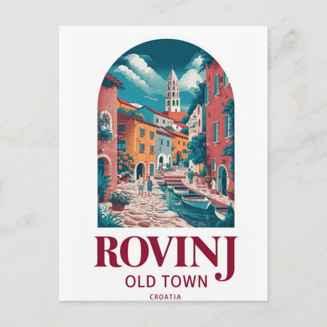 Rovinj, Croatia - Coastal Beauty Postcard (Front)