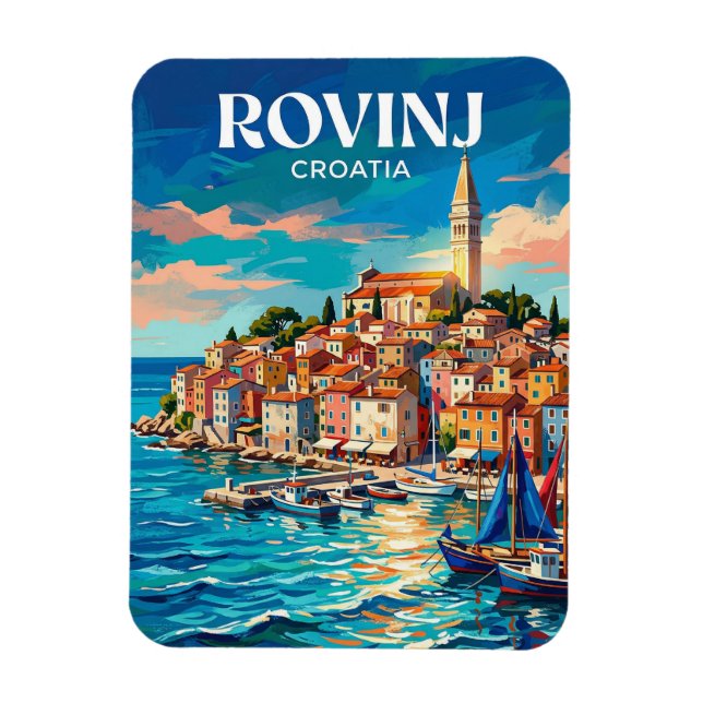 Rovinj Croatia Magnet (Vertical)