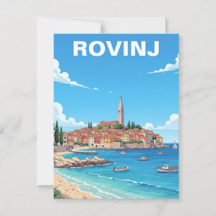 Rovinj Croatia Travel Postcard