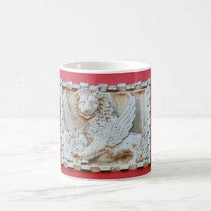 Rovinj Croatia Venetian winged lion plaque archite Coffee Mug