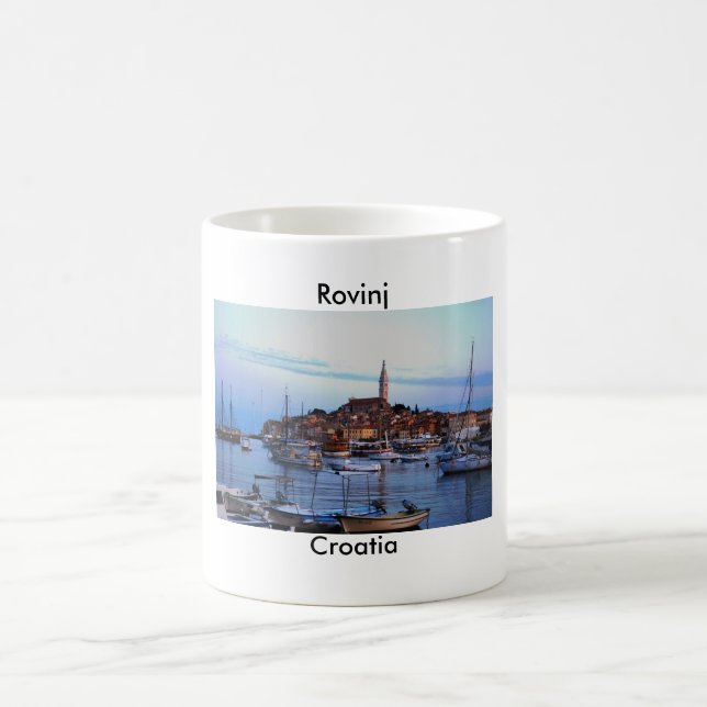 Rovinj Harbour, Croatia Coffee Mug (Center)