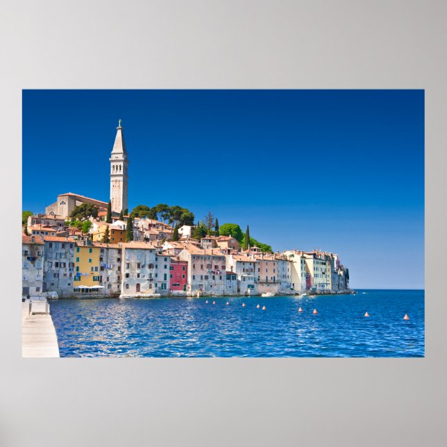 Rovinj photo print or poster. Adriatic sea coast. (Front)