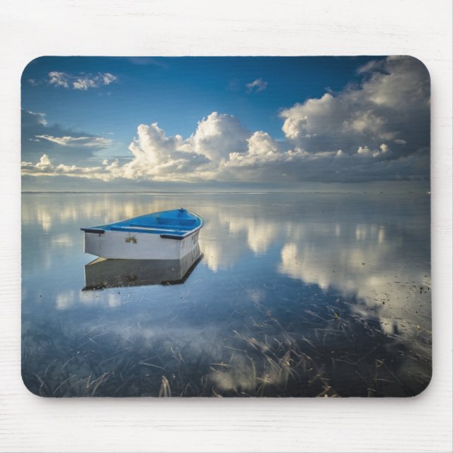 Row Boat On The Water Mouse Pad (Front)