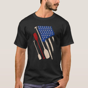 Row Boat Team America Tradition Paddle Boat T-Shirt