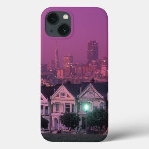 Row houses at sunset in San Francisco, iPhone 13 Case