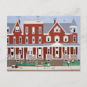 Row Houses Postcard