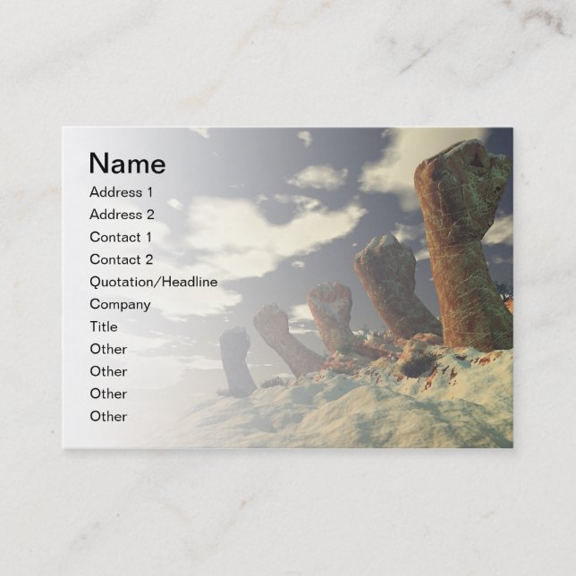 Row o' Fists Business Card (Front)