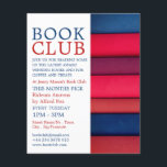 Row of Books, Book Club Advertising Flyer<br><div class="desc">Row of Books,  Book Club Advertising Flyers By The Business Card Store.</div>