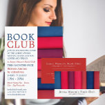 Row of Books, Book Club Advertising Flyer<br><div class="desc">Row of Books,  Book Club Advertising Flyers By The Business Card Store.</div>