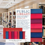 Row of Books, Library Advertising Flyer<br><div class="desc">Row of Books,  Library Advertising Flyers By The Business Card Store.</div>