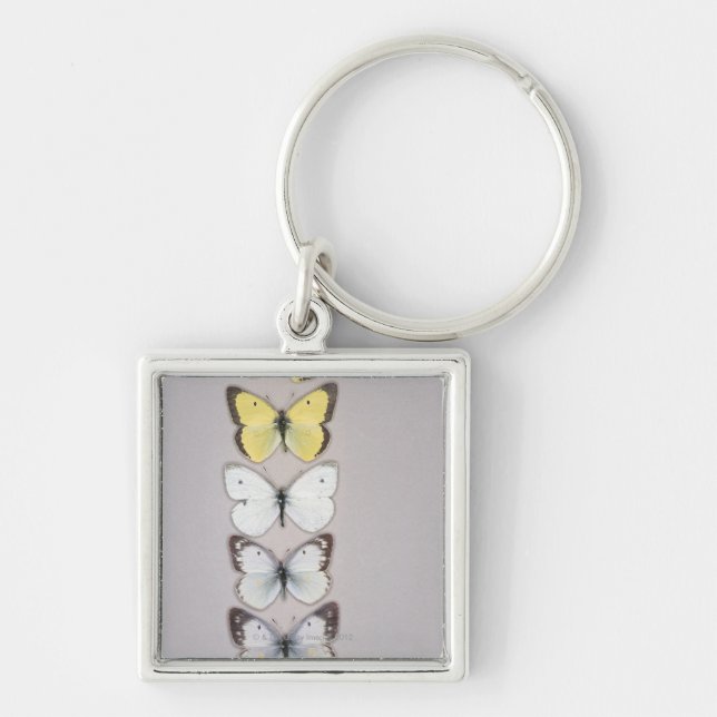 Row of butterflies key ring (Front)