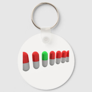 Row Of Capsules Keychain