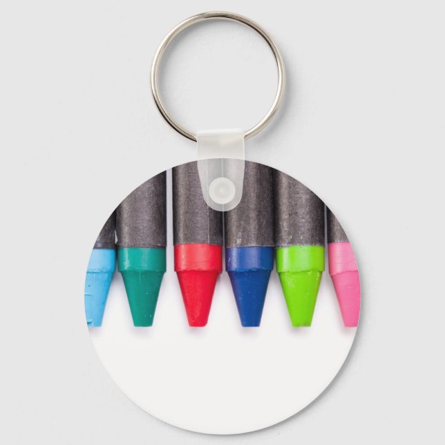 Row of Crayons Key Ring (Front)