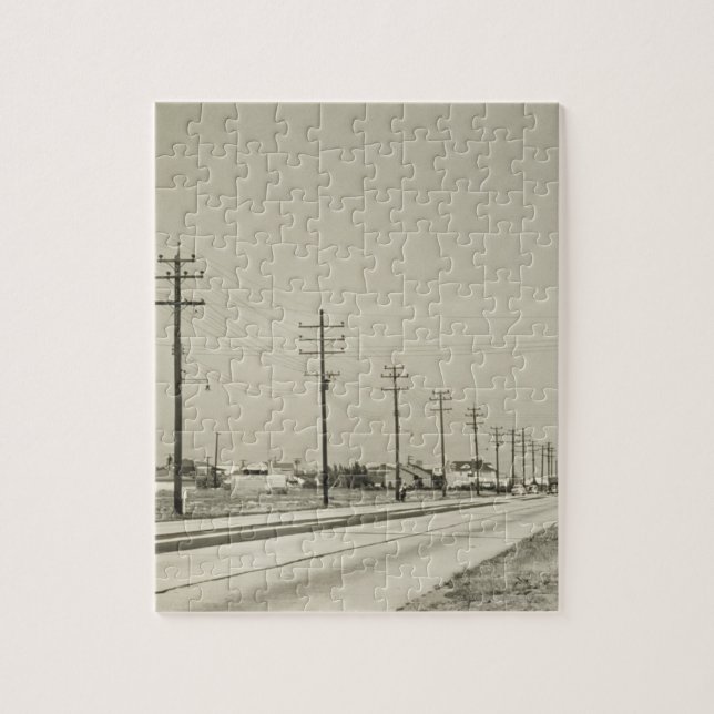 Row of Electricity Poles Jigsaw Puzzle (Vertical)