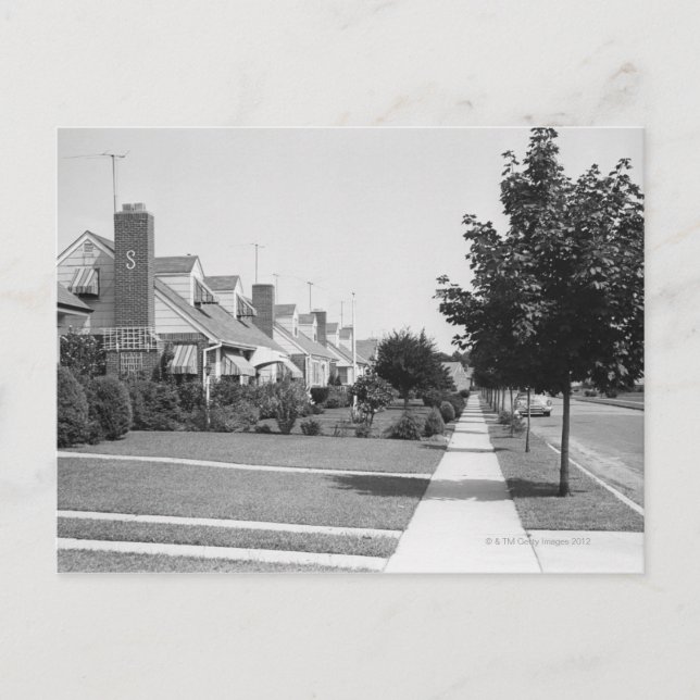 Row of Houses Postcard (Front)