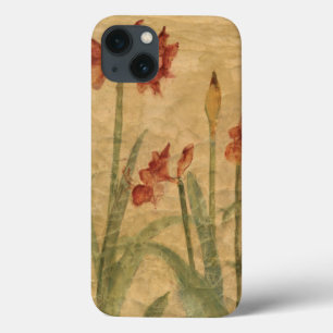 Row of Red Amaryllis iPhone 13 Case