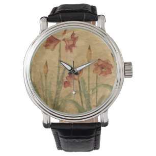 Row of Red Amaryllis Watch