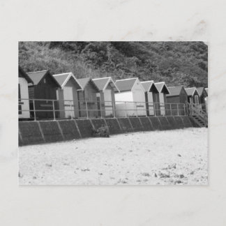 "Row of Seaside Beach Huts" Postcard