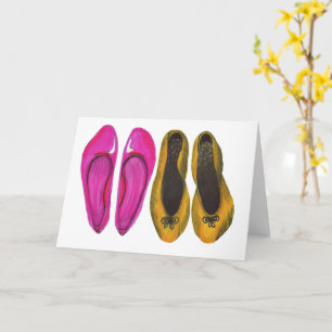 Row of Shoes Greeting Card