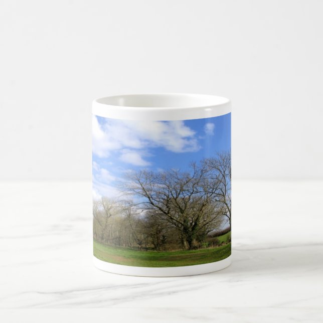 row of trees coffee mug (Center)