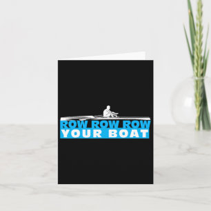 Row Row Your Boat Crew Team Matching Rowing Boatin Card