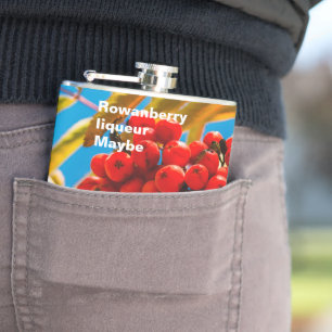 Rowan-berry funny customisable hip flask