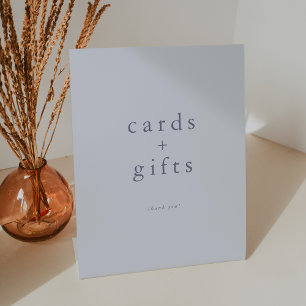 ROWAN Boho Boy Blue Unique Simple Cards and Gifts Pedestal Sign