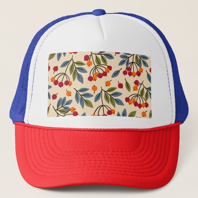 Rowan Branches: Textile Vintage Charm Trucker Hat (Front)