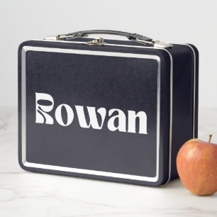 Rowan Name Personalised Metal Lunch Box