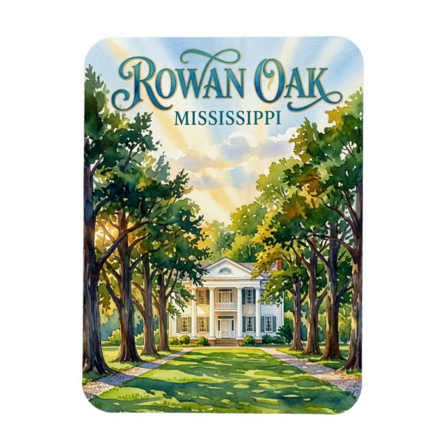 Rowan Oak USA Magnet (Vertical)