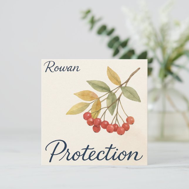 Rowan Protection Card (Standing Front)