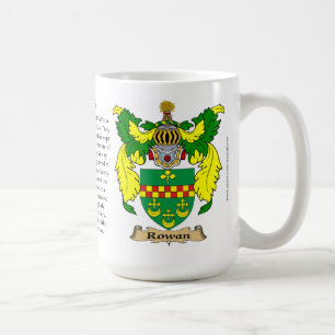 Rowan, the Origin, the Meaning and the Crest Coffee Mug