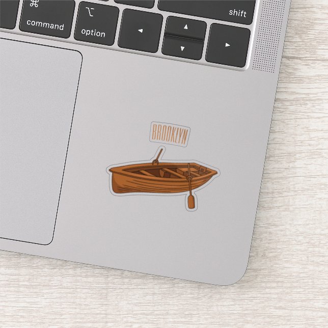 Rowboat cartoon illustration (Detail)