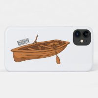 Rowboat cartoon illustration
