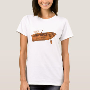 Rowboat cartoon illustration T-Shirt