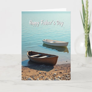 Rowboat Fathers Day Greeting Card