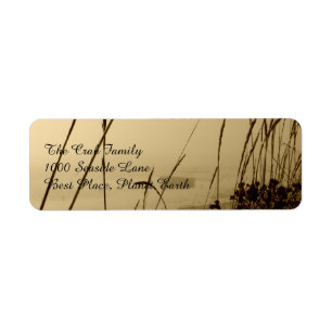 Rowboat In Fog Return Address Label